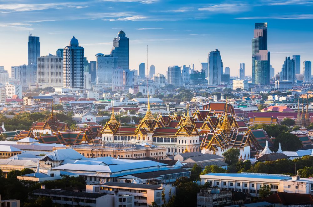 Bangkok skyline during the day time